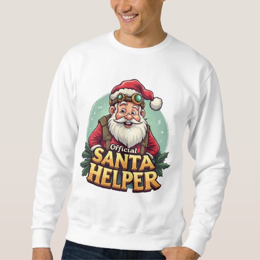 Official Santa Helper Sweatshirt Funny Christmas (Voorkant)