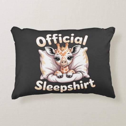  Official Sleepshirt Giraffe Accent Kussen (Voorkant)
