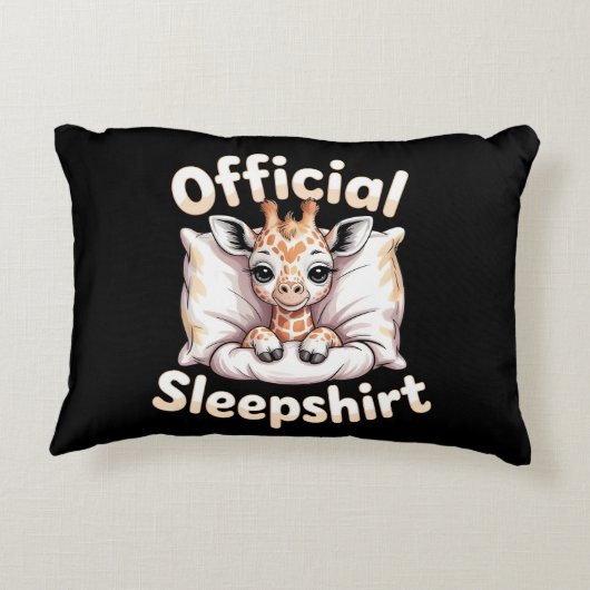  Official Sleepshirt Giraffe Accent Kussen (Achterkant)