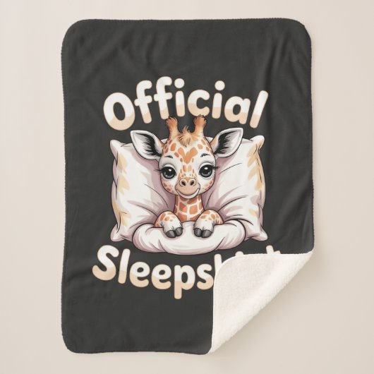 Official Sleepshirt Giraffe Sherpa Deken (Voorkant)