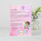 Official Tooth Fairy Magical Letter Printable  Kaart (Staand voorkant)