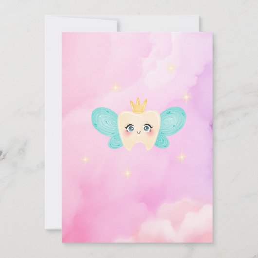 Official Tooth Fairy Magical Letter Printable  Kaart (Achterkant)