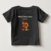 Official Turkey Taster Baby Tee | Thanksgiving (Achterkant)