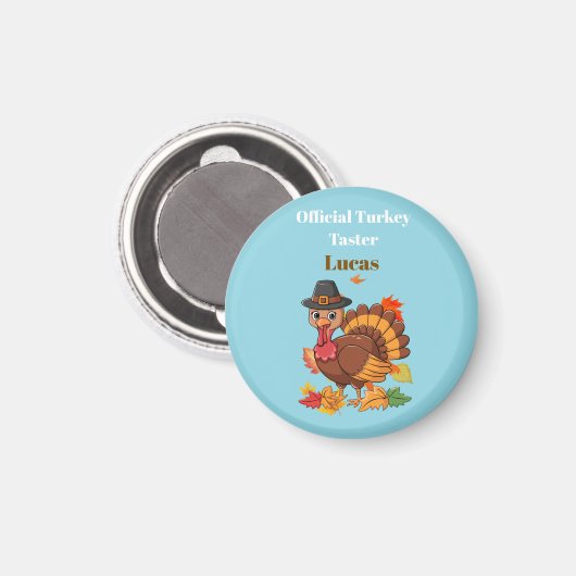 Official Turkey Taster Thanksgiving Magnet (Voorkant / Achterkant)