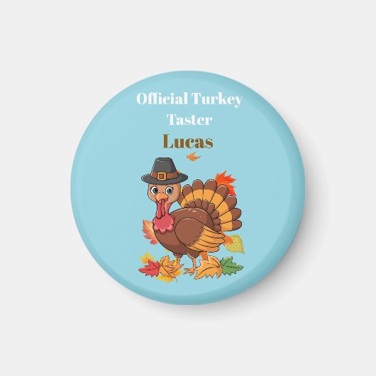 Official Turkey Taster Thanksgiving Magnet (Voorkant)