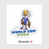 Official USA Mascot World Cup 2026  Sticker (Vel)