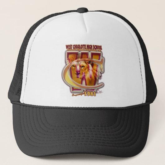 OFFICIAL West Char Nat Alumni Association, LOGO Trucker Pet (Voorkant)