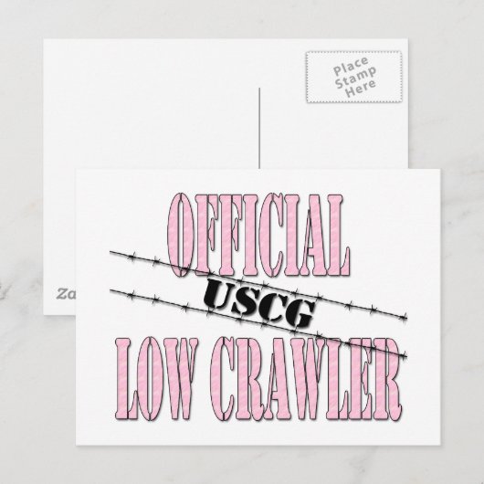 officiallowCrawlerUSCG2 Briefkaart (Voorkant / Achterkant)