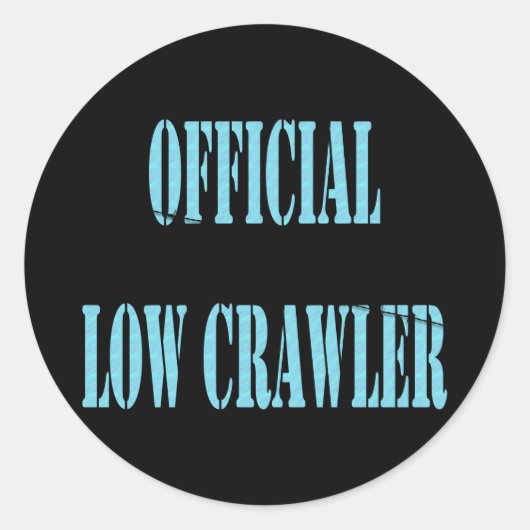 officiallowCrawlerUSCG Ronde Sticker (Voorkant)
