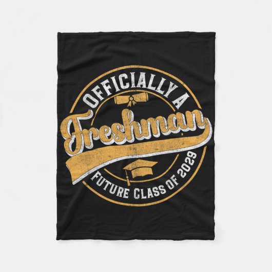 Officially A Freshman Cl Of 2029 First Day Of 9th  Fleece Deken (Voorkant)