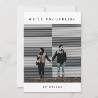 Officially Divorced Modern Announcement Photo Card Aankondiging