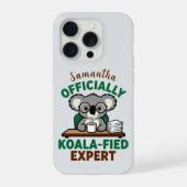 Officially Koala-fied Expert Funny Coffee Pun iPhone Hoesje (Achterkant)