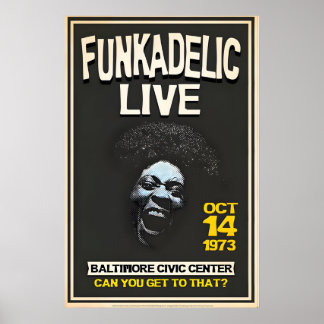 Officially Licensed Funkadelic Maggot Brain Live Poster