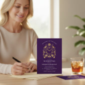 Officially Off The Clock Gold Scroll Retirement Kaart