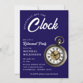Officially Off The Clock Pocket Watch Retirement  Kaart (Voorkant)