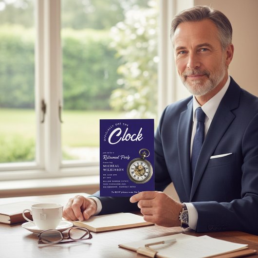 Officially Off The Clock Pocket Watch Retirement  Kaart