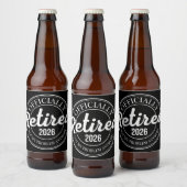 Officially Retired 2026 Not My Problem Anymore Bier Etiket (Flessen)