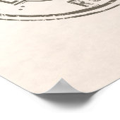 Officially Retired in Florida Tropical Beach Ocean Poster (Hoek)