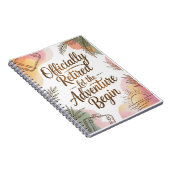 Officially Retired – Let the Adventure Begin Notitieboek (Rechterzijde)