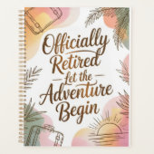 Officially Retired – Let the Adventure Begin Planner (Voorkant)