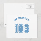 Officieel 103 briefkaart (Voorkant / Achterkant)