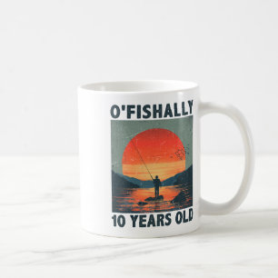 Officieel 10 jaar oud 2015 Vissen Visser 10e Koffiemok