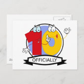 Officieel 10 zondagse banner briefkaart (Voorkant / Achterkant)