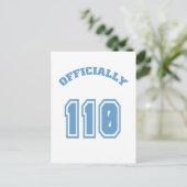 Officieel 110 briefkaart (Staand voorkant)