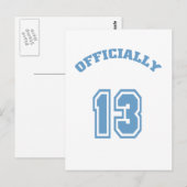 Officieel 13 briefkaart (Voorkant / Achterkant)