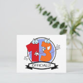 Officieel 13 Verjaardag Logo Briefkaart (Staand voorkant)