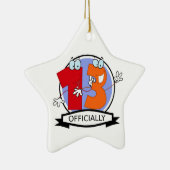 Officieel 13 zondagse banner keramisch ornament (Rechts)