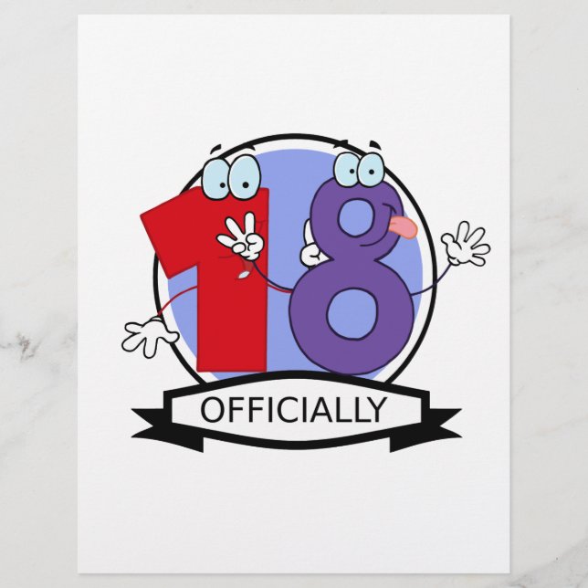 Officieel 18 Verjaardag Logo (Voorkant)