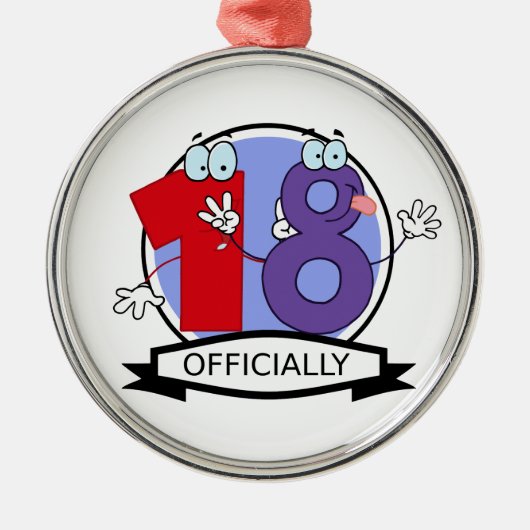 Officieel 18 zondagse banner metalen ornament (Voorkant)