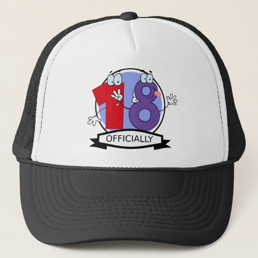 Officieel 18 zondagse banner trucker pet (Voorkant)