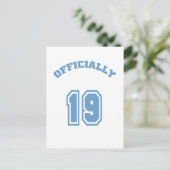 Officieel 19 briefkaart (Staand voorkant)