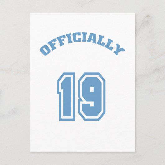 Officieel 19 briefkaart (Voorkant)