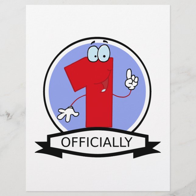 Officieel 1 Verjaardagsbanner (Voorkant)
