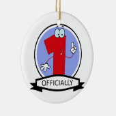 Officieel 1 zondagstanner keramisch ornament (Rechts)