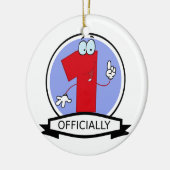 Officieel 1 zondagstanner keramisch ornament (Links)