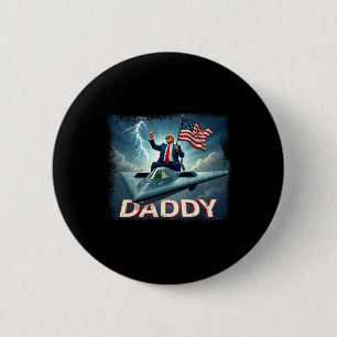 Officieel 2025 Trump Daddy 1 Ronde Button 5,7 Cm