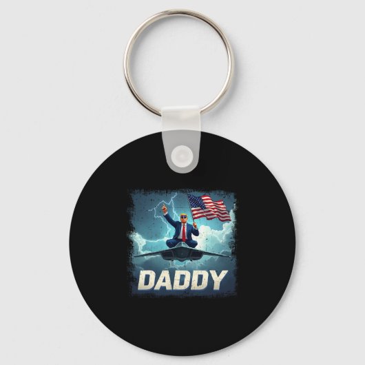 Officieel 2025 Trump Daddy  Sleutelhanger (Voorkant)