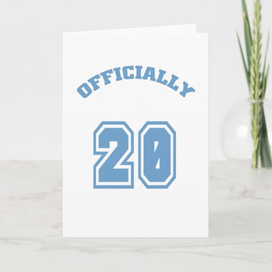 Officieel 20 kaart (Voorkant)