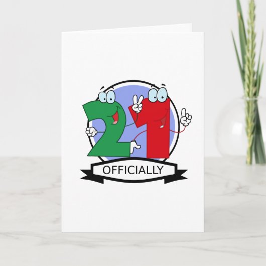 Officieel 21-jarige banner kaart (Voorkant)