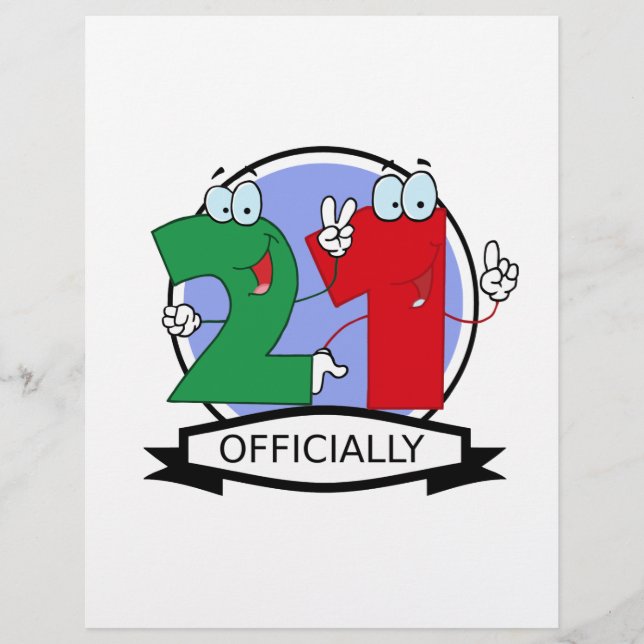 Officieel 21 Verjaardag Logo (Voorkant)