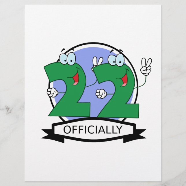 Officieel 22 Verjaardag Logo (Voorkant)