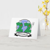 Officieel 22 zondagse banner kaart (Gele Bloem)