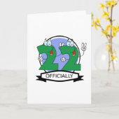 Officieel 22 zondagse banner kaart (Gele Bloem)