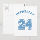 Officieel 24 briefkaart (Voorkant / Achterkant)