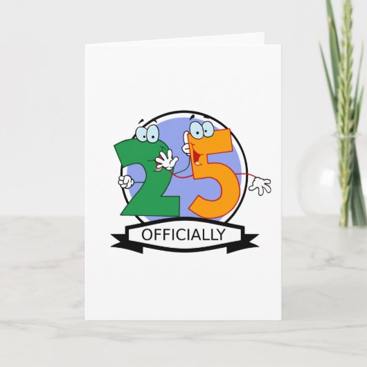 Officieel 25-jarige banner kaart (Voorkant)