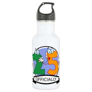 Officieel 25 Verjaardag Logo Waterfles